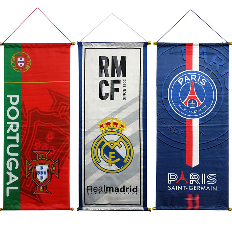 Suprimentos para fãs de futebol Huangma Basa AC Milan Pingente Copa do Mundo Bar Brigada Bandeira Pendurada Bandeira Pos