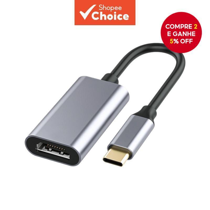 Adaptador USB-C para HDMI 4K, Conversor Tipo-C para HDTV, Cabo para MacBook, iPad, Samsung, Laptop Pro