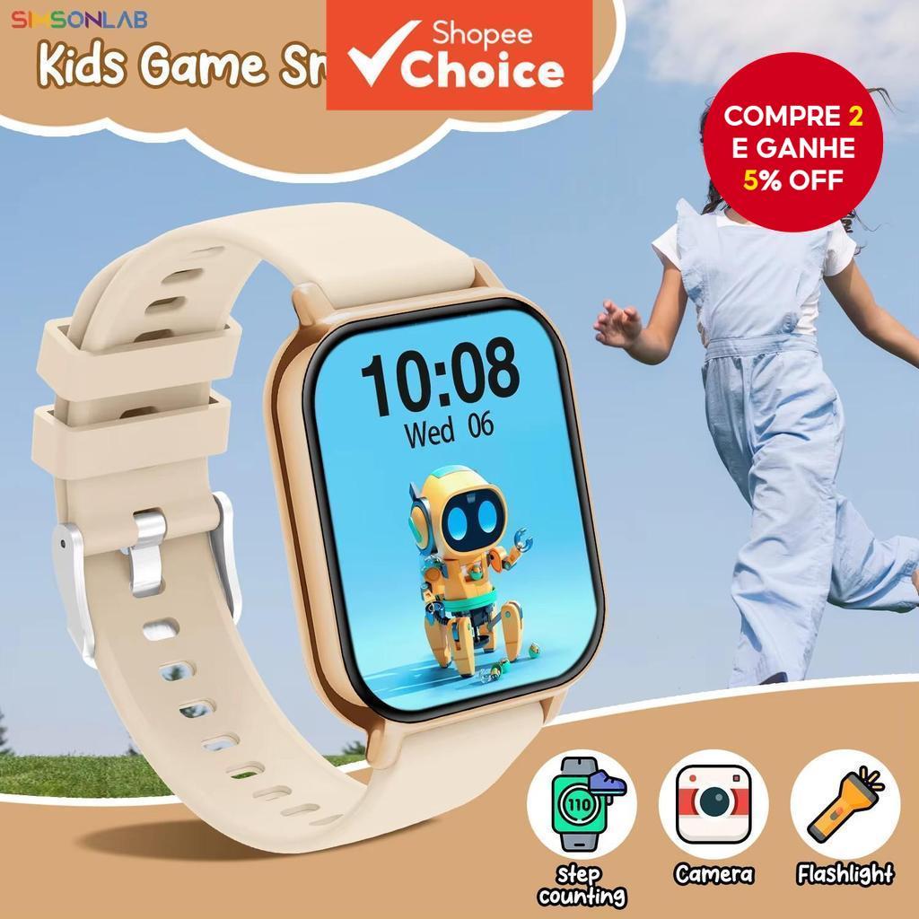 Novo Smartwatch Para Crianças 1.83'Tela HD Sem Fio Bluetooth Chamada Monitor De Sono Controle Música Presente Natal Das