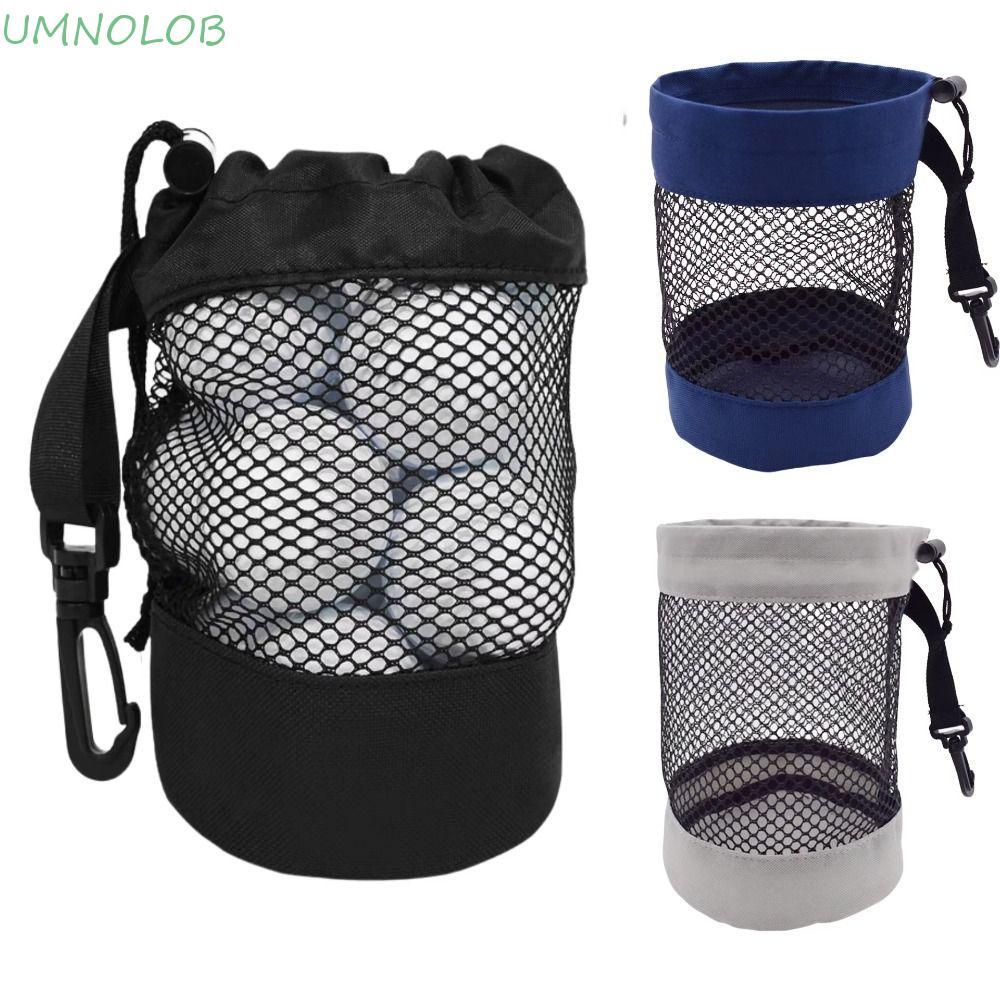 UMNOLOB Saco De Armazenamento De Bola De Golfe , Bolsa De Malha Com Fecho De Cordão De Alta Qualidade , Suporte Dobrável