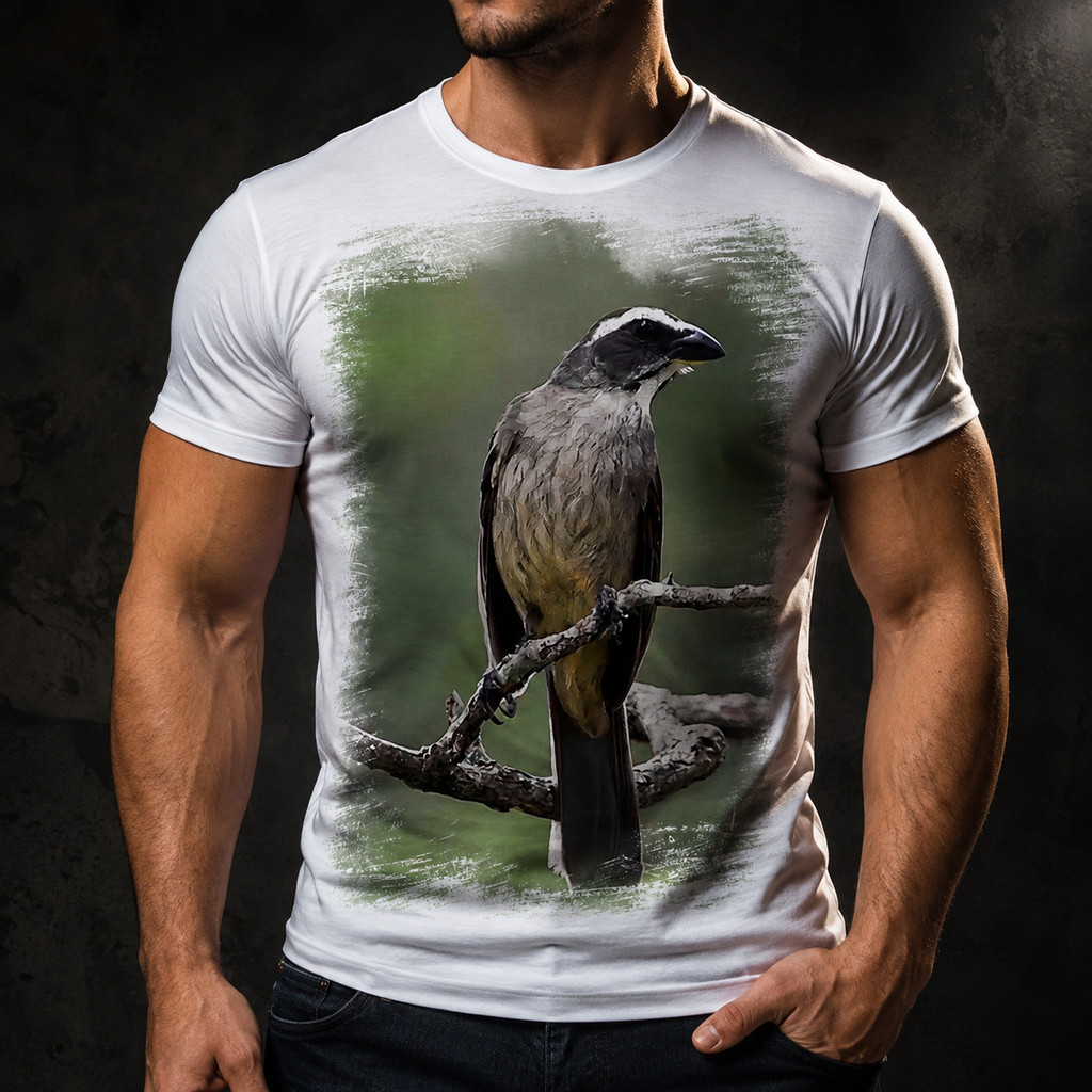 Camiseta Pássaro Ave Trinca Ferro Canto 1a A