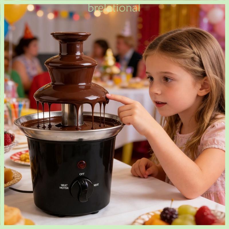 Máquina Fonte Chocolate R Party Design Camada Tripla Para Celebrações Aços Grau, Fácil Operação