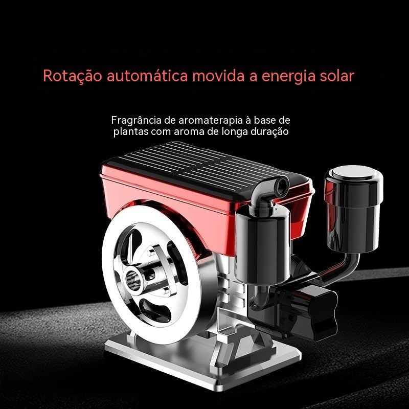 Difusor de Aroma Solar Ornamento Decorativo Rotativo