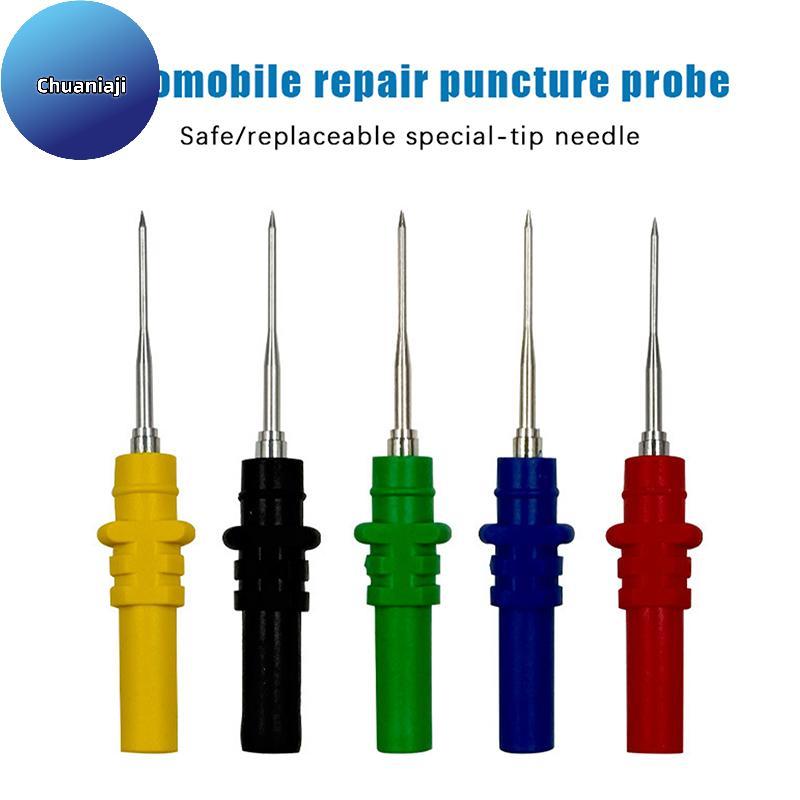 Chuaniaji 1/2/10pcs Sonda De Teste De Diagnóstico Automotivo Agulhas De Punção Osciloscópio Conjunto De Pinos De Acessór