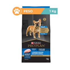 Ração Pro Plan Frango Sênior Mini Pequenos 7+ 1kg Purina