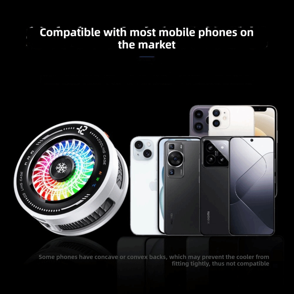 SD413UDC AI Smart Temp Control Cooler , 4 Modos De Luz Colorida Para Celular