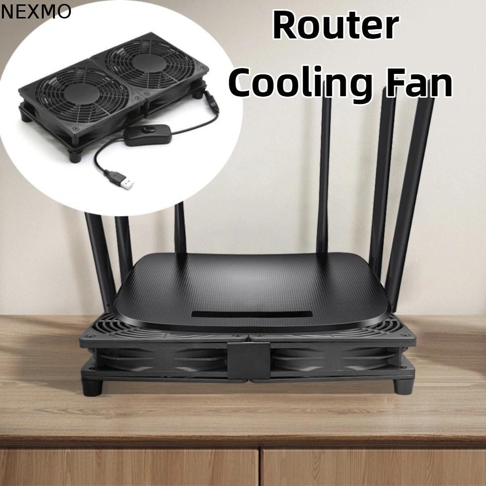 Ventilador De Resfriamento De Roteador NEXMO , Suporte De Ventiladores Duplos De Rede Protetora , Base De Radiador USB D
