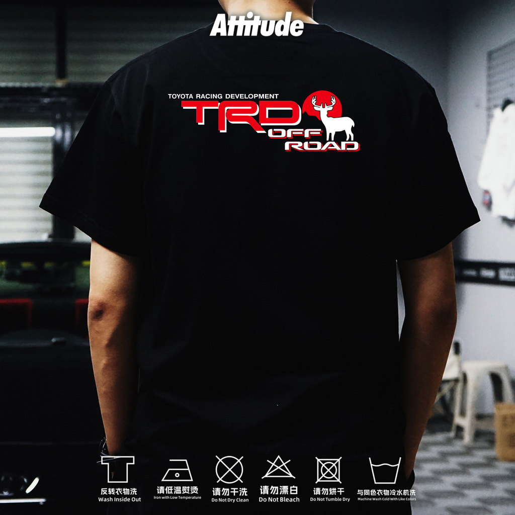 Atitude Toyota TRD Prado Cruiser Luzawa Tantu SUV Estampa 100 % Algodão Premium Camiseta De Manga Curta 0611