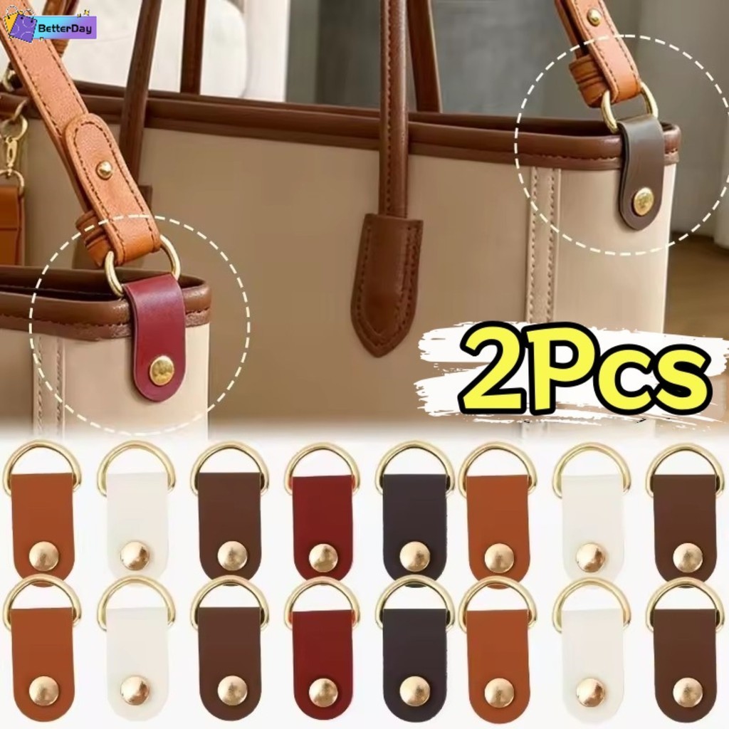 2 Pçs Em Forma De D Couro Fivela De Ferragem Bolsa Crossbody Alça De Ombro Anel De Fixação Saco Antigo Acessório De Cone