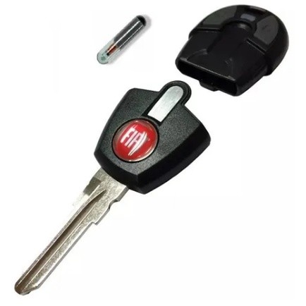Chave Gaveta Fiat Palio Punto + Controle Alarme Positron + Chip T42