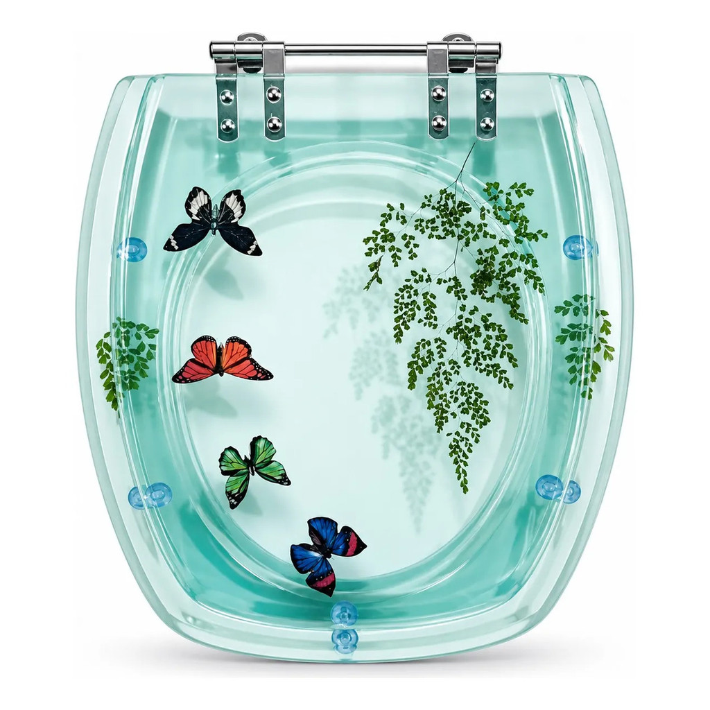 Tampa Para Vaso Thema Incepa Acrilico Verde Translu