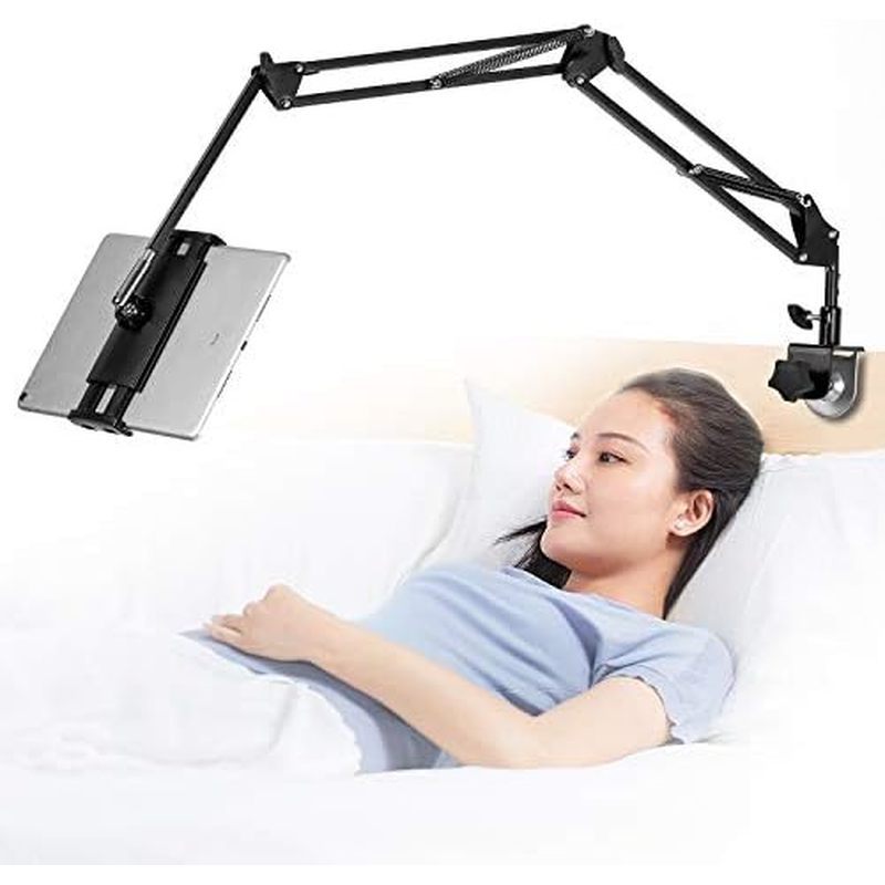 Suporte Para Tablet Ajustável , De Braço Dobrável Cama Flexível Universal De Alumínio Com Rotação De 360 Graus Compatíve