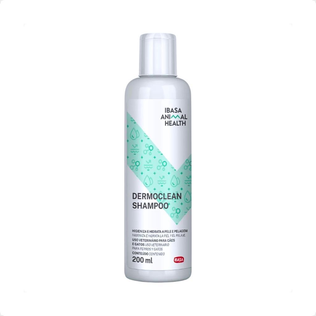 Dermoclean Shampoo Ibasa 200mL Para Cães e Gatos
