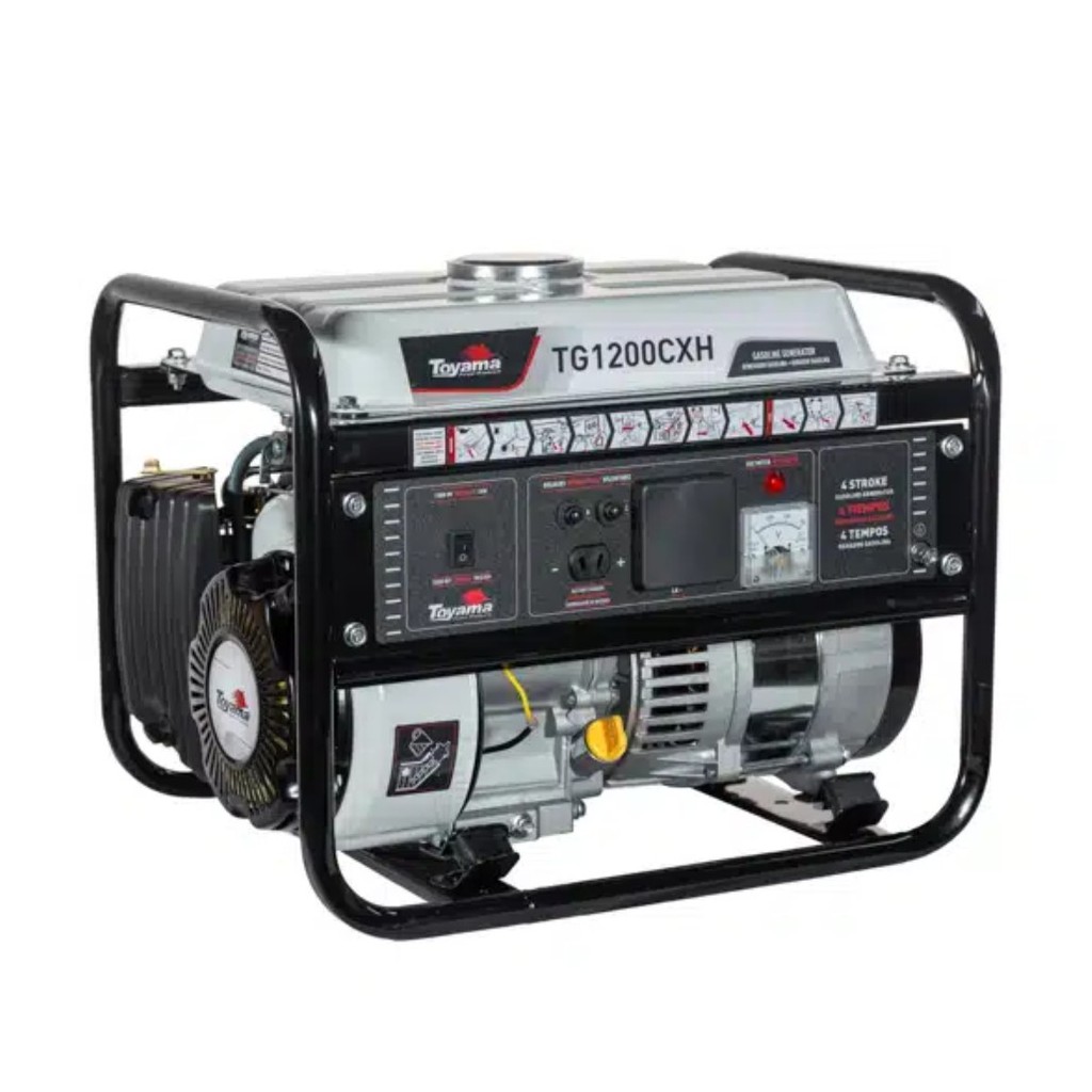 GERADOR DE ENERGIA TG1200CXH-220 1100W MONOFÁSICO 220V GASOLINA PARTIDA MANUAL COM SENSOR DE ÓLEO 200-002 - TOYAMA