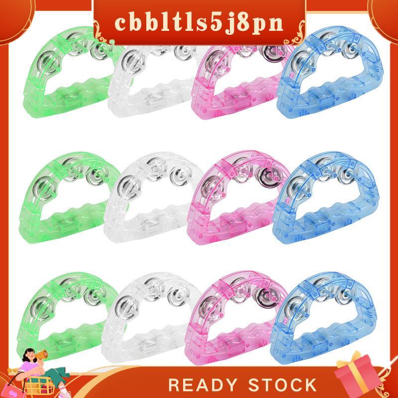 cbbltls5j8pn Alto-Falante 12 Peças Iluminam Pandeiro LED , Musical Piscante Brilhante , Instrumento De Percussão Portáti