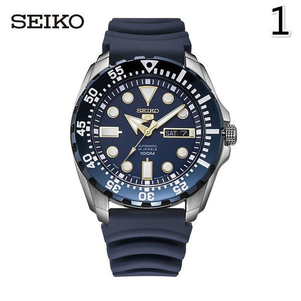 Marca de Luxo Suíça SEIKOS Relógio Masculino Quartz Série Fantasma de Água Estrutura de Cronometragem Pulseira de Aço e