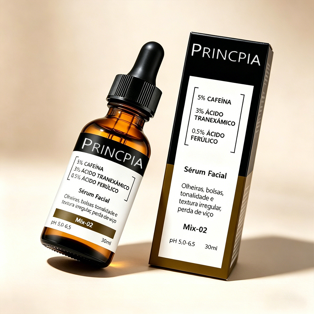 Kit de soro Princpia Mix-02 (5% de cafeína + 3% de ácido tranexâmico + ácido ferúlico)