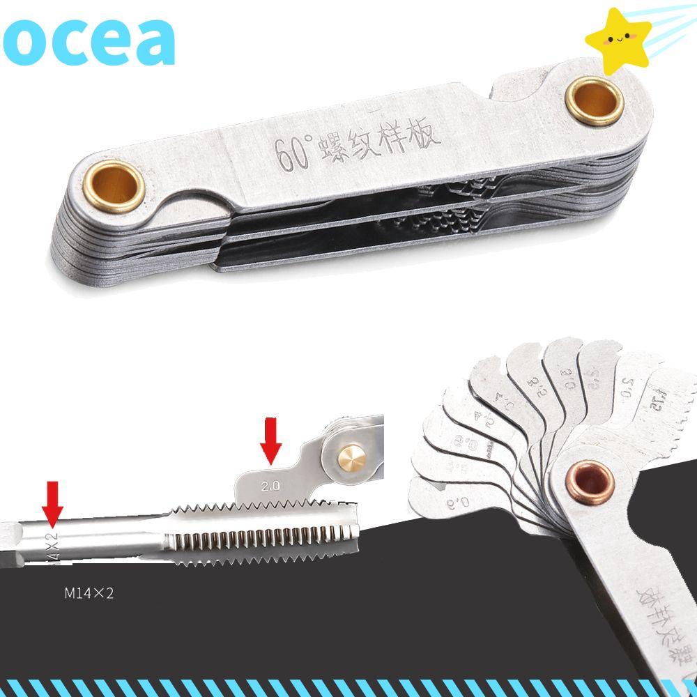 OCEA Rosca Plug Calibre Torno Ferramentas De Combinação Métrica Polegada 55/60 Graus Engrenagem Medidores De Dente