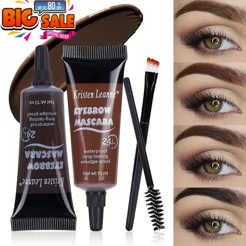 Novo [Eyebrow] Creme Líquido Para Sobrancelhas À Prova D'água Com Pincel/Caneta Selvagens/Cosmético Maquiagem De Olhos/A