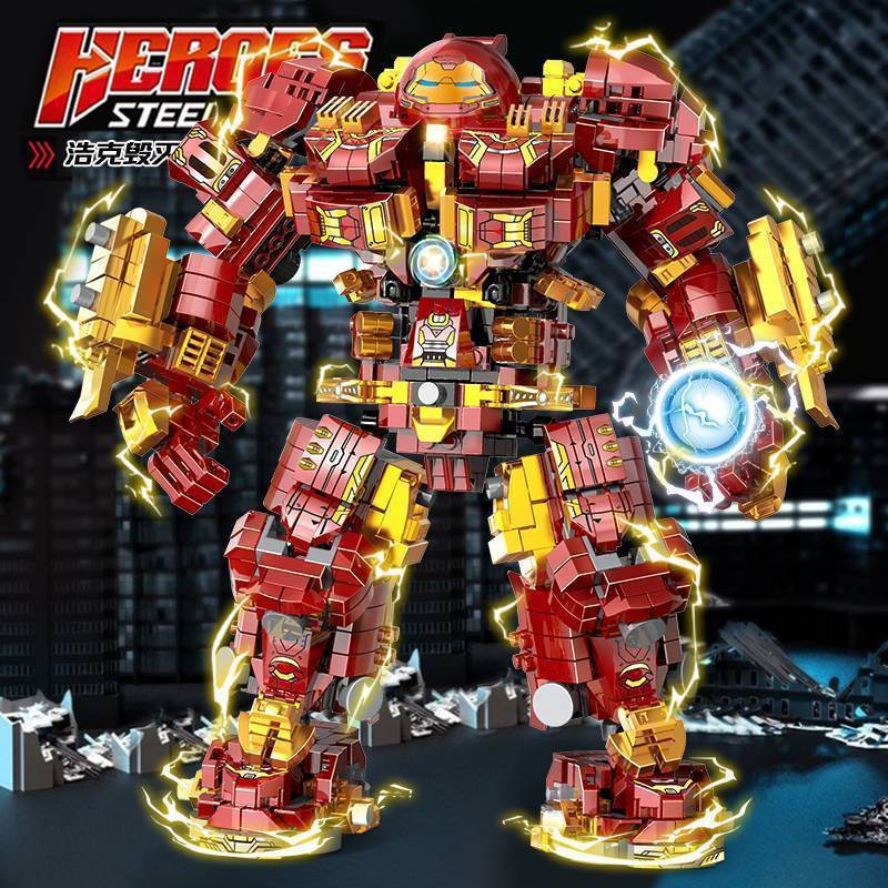 1988 pçs compatível Lego Anti-Hulk aço mecha bloco de construção série mecha montagem modelo brinquedo presente