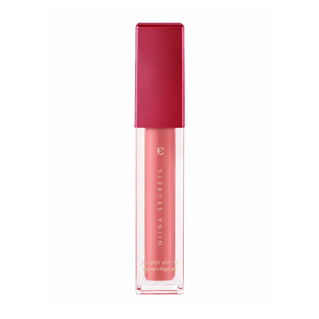 Batom Liquido Niina Secrets Skinny Matte Rose Gardênia- 5ml