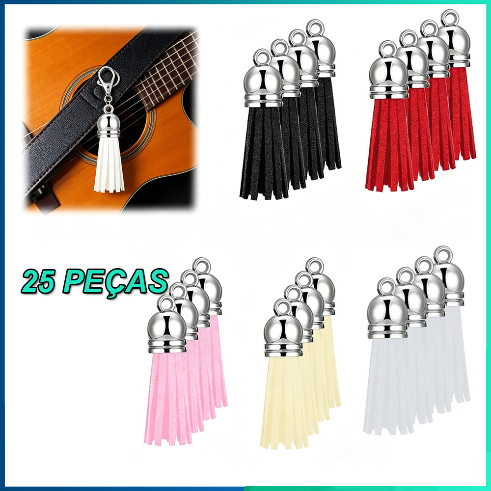 25peças de chaveiro com borlas pingentes de borla para artesanato faça você mesmo fabricação de joias 3.6cm