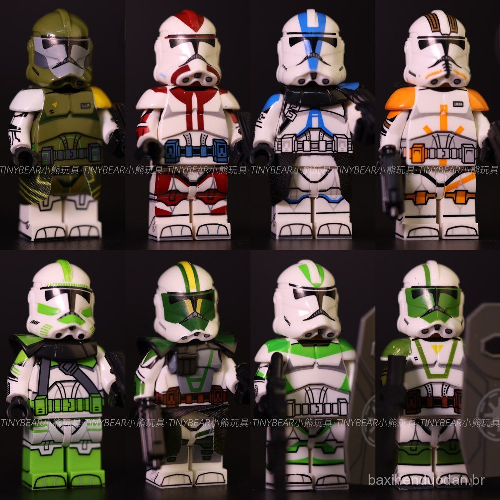 Nova série educacional doméstica de Star Wars, figura de blocos de montar do Comandante Cody, Clone Trooper 442, brinque