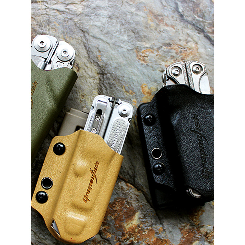 Usado para Leatherman Leatherman Tsunami/Beacon/Wave/TTI/P4/ARC/OHT Conjunto de tração rápida K Bainha