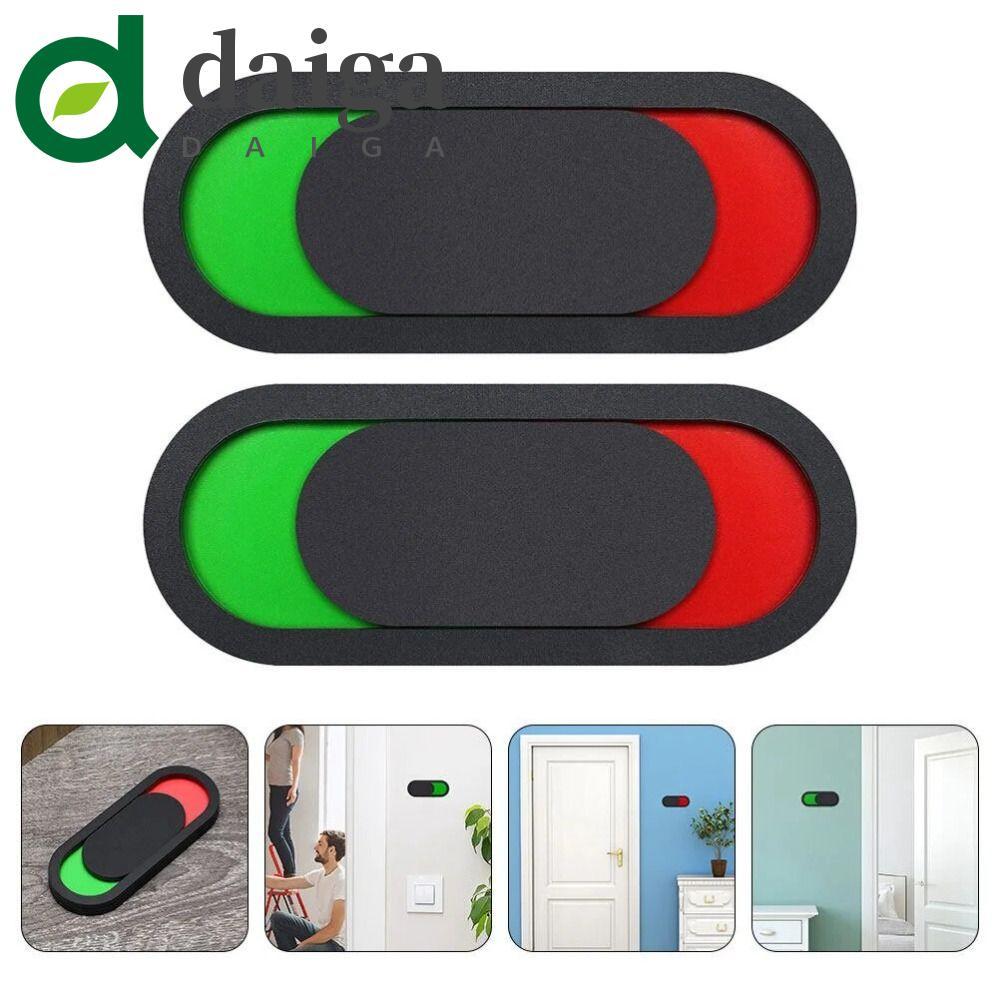Placa De Sinalização Ocupada Vago Para Porta De Vaso Sanitário DAIGA , Acrílico 10 * 4cm , Sinal Não Perturbe , Indicado