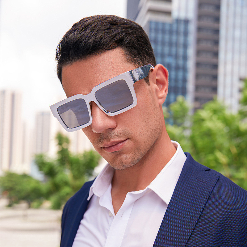 2025 novos óculos de sol milionários homens na moda High-End quadrado óculos de sol masculino Cross-Border óculos de sol