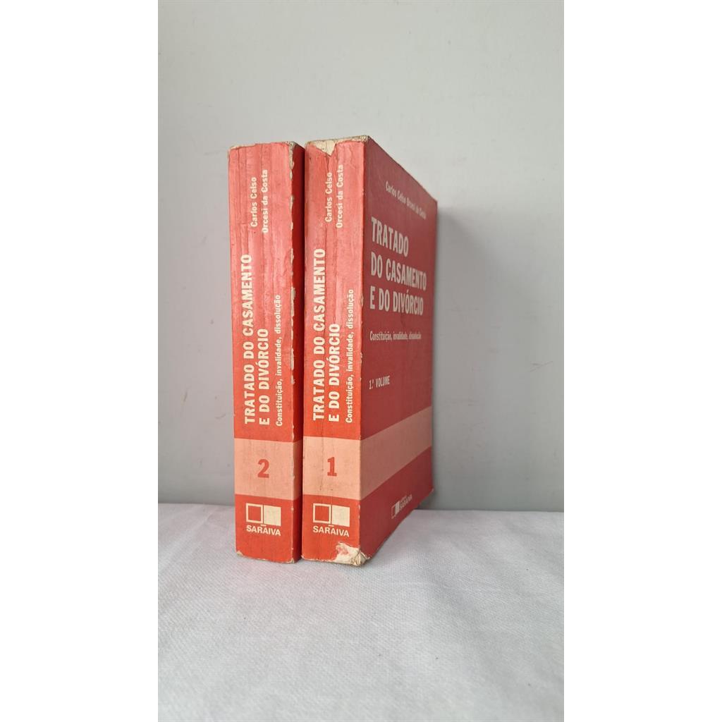 Coleção Tratado do casamento e do divórcio - 2 volumes autor Carlos Celso Orcesi da Costa