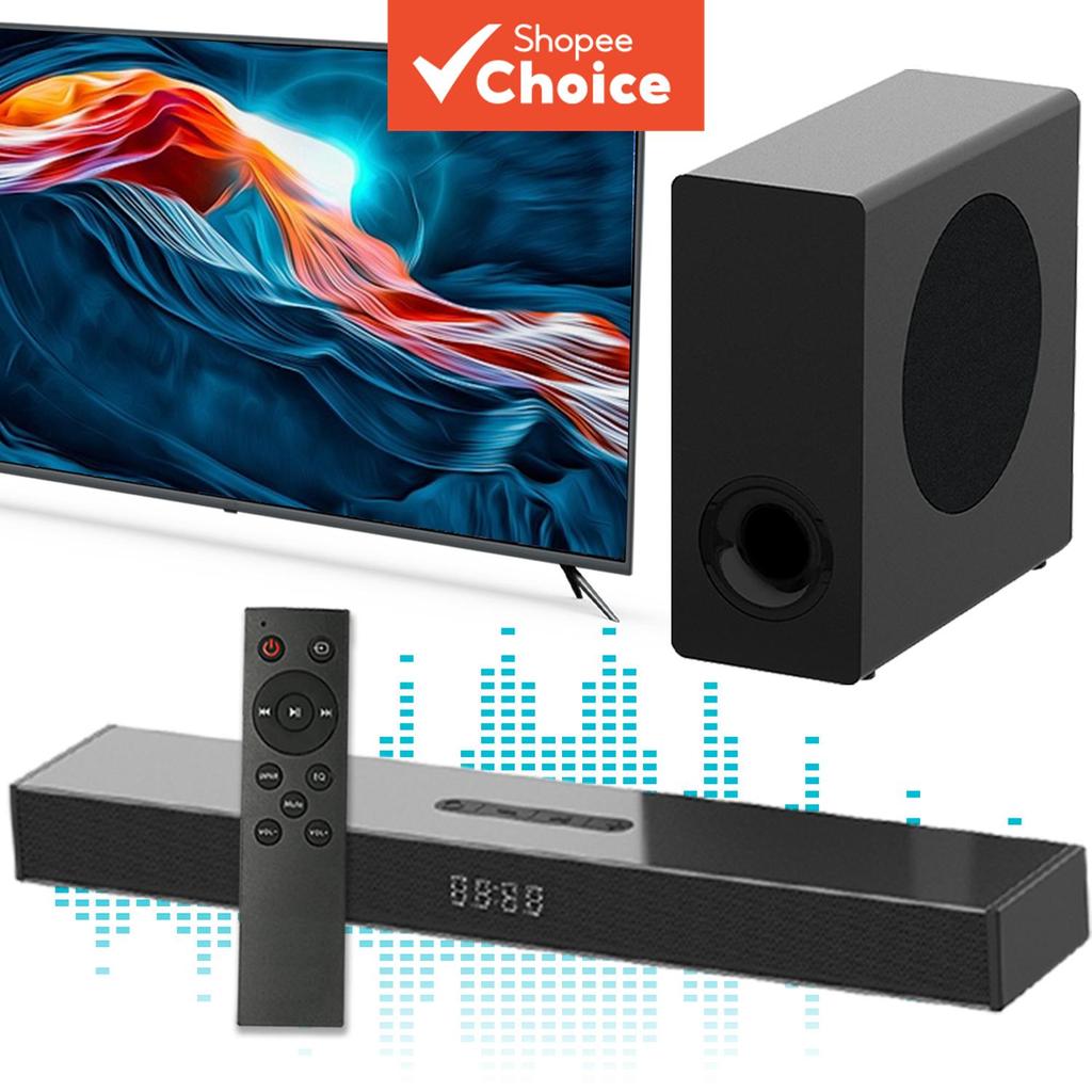 Barra de som para TV Smart com graves, alto-falante de Home Theater, sistema de som envolvente para PC e projetor, com