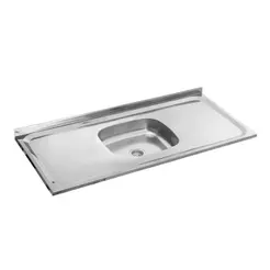 Pia de Cozinha Cr25350 120x52,5cm Retangular Aço Inox com Válvula Inox Multimóveis