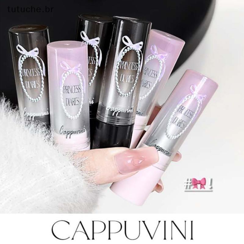 TU Cappuvini Espelho Água Sólido Brilho Labial Hidratante De Vidro Geléia Lipsti Não Sti Copo Luz Clara Matiz Maquiagem