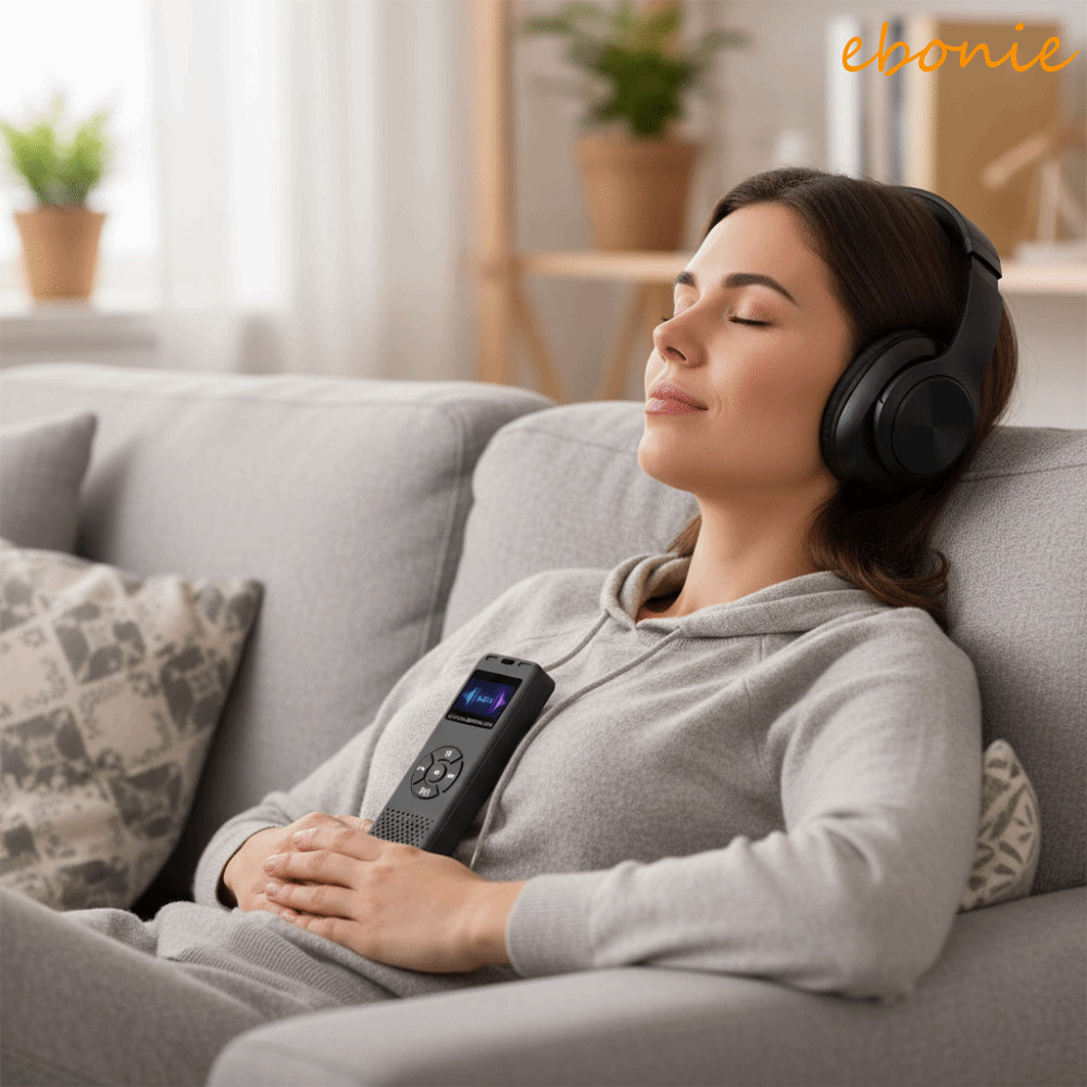 EBONIE Student MP3 , Alto-Falante Embutido De Alta Capacidade , Reprodutor De Música Com Botões Mini Ultrafino