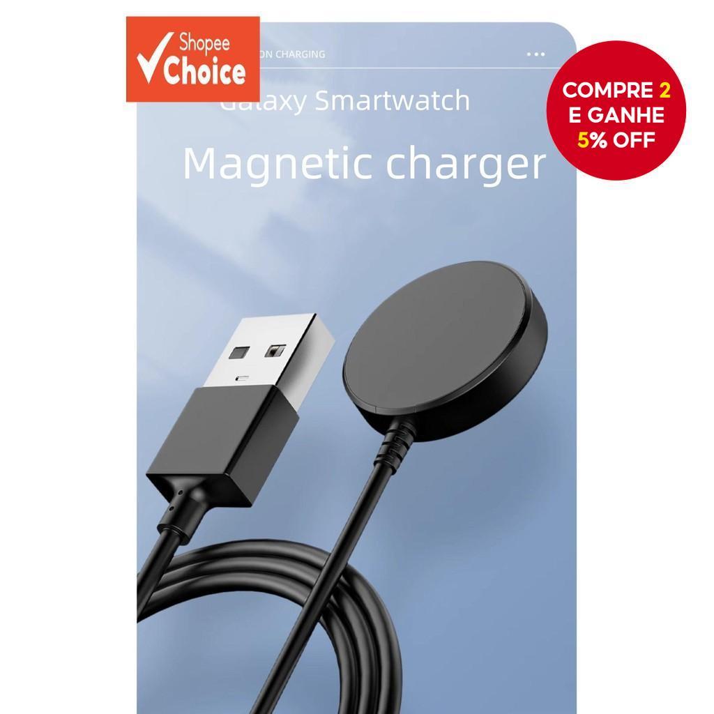 Carregador USB Tipo C PD para Relógio Samsung Galaxy 6/5/Pro/4/3 41mm-47mm Ativo 2