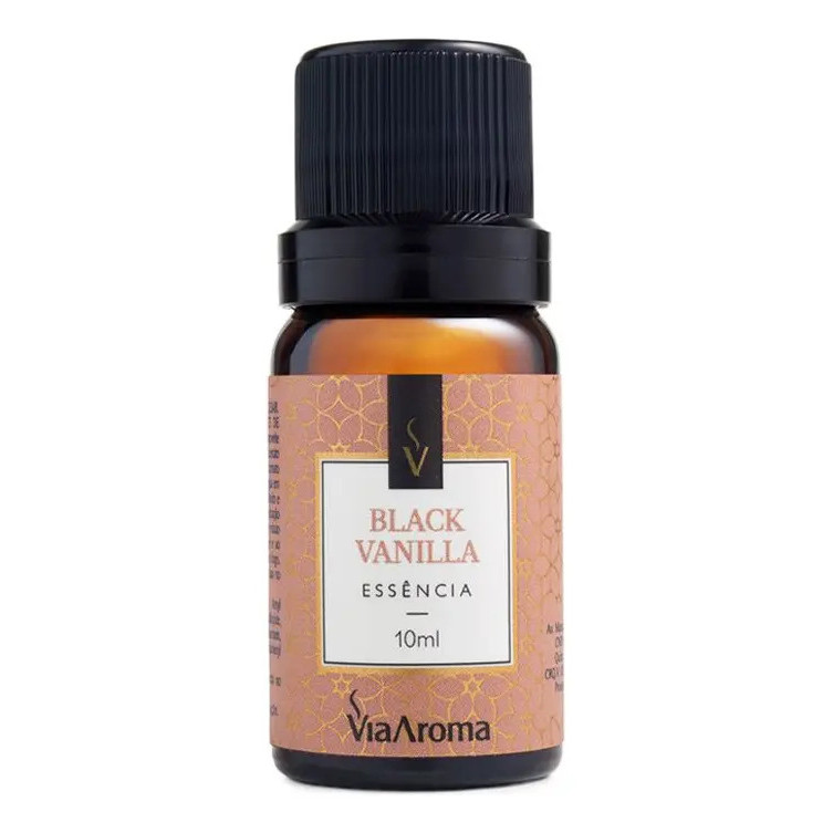 Essência Black Vanilla Via Aroma 10ml Para Difusor Elétrico