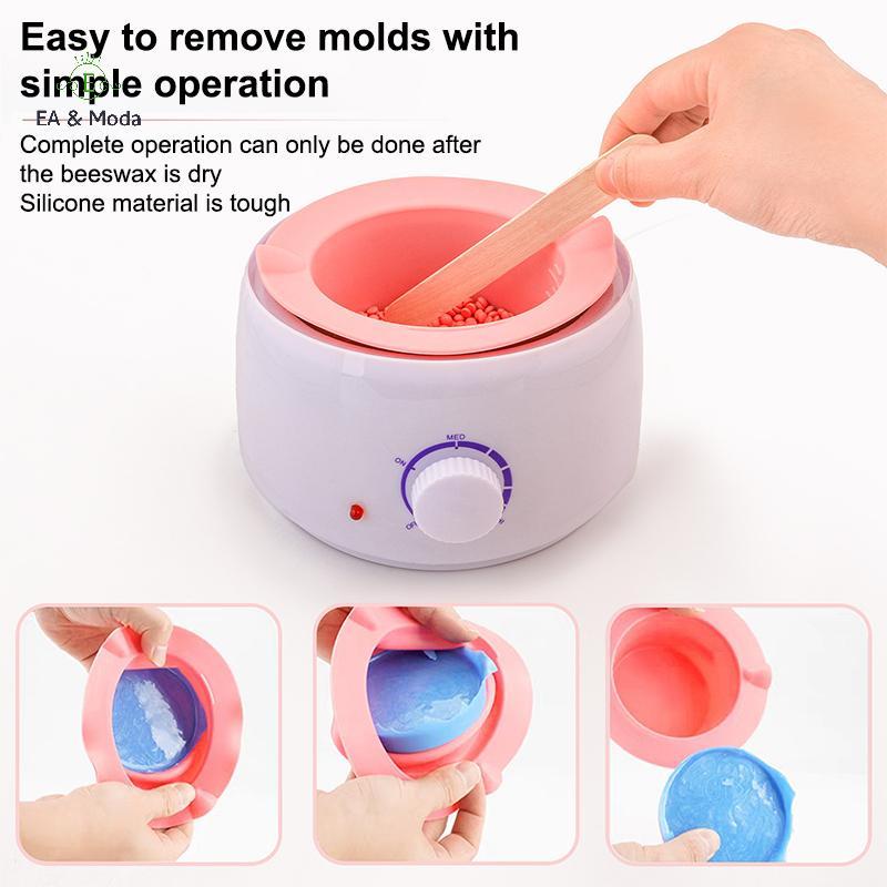 EA & Moda Aquecedor De Cera Pote De Substituição Tigelas De Silicone Resistentes Ao Calor Forro De Panela Não-Sti Fácil