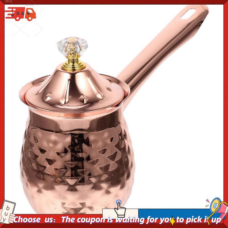 Máquina De Café Turca De Cobre , Chá E , Aquecedor De Leite , Chocolate Quente , Pote De Derretimento De Manteiga , 600M