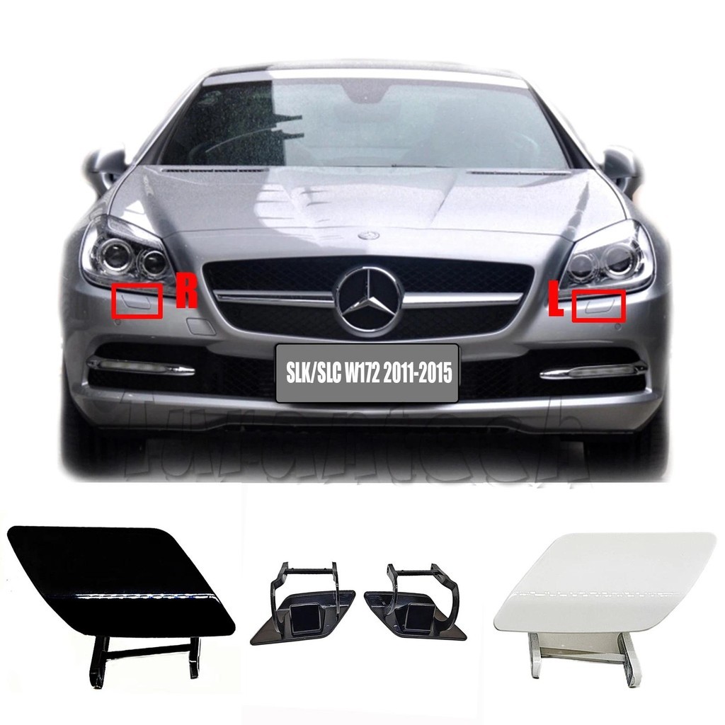 Capa Para Arruela De Farol , 11-15 Mercedes W172 R172 Fit SLK SLC 180 200 250 300 350 AMG43 55AMG , Bico De Spray De Lim