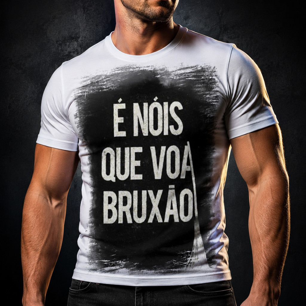 Camiseta E Nois Que Voa Bruxao - Dicelli