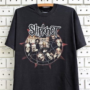 Camiseta Masculina Feminina Oversized Estampa Slipknot Pentagrama Banda Heavy Metal Streetwear T-shirt