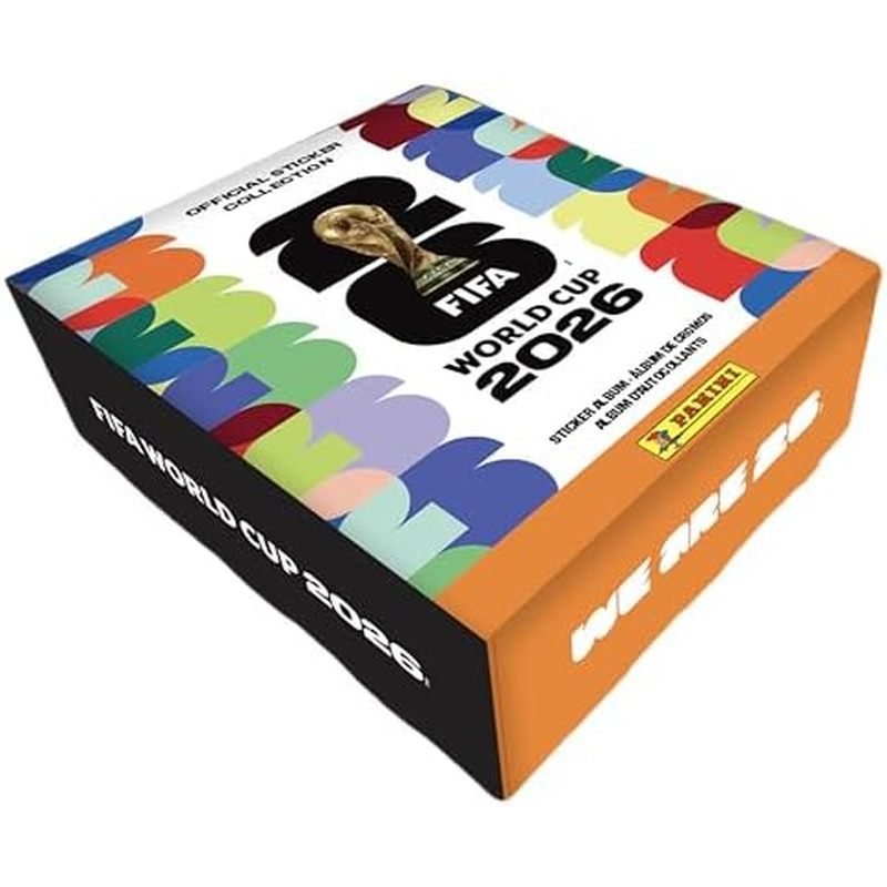 Coleção De Adesivos Da Copa Do Mundo FIFA 2026-Pacote Exclusivo De Colecionadores Amazon-Álbum De Capa Dura + Lata Com 5