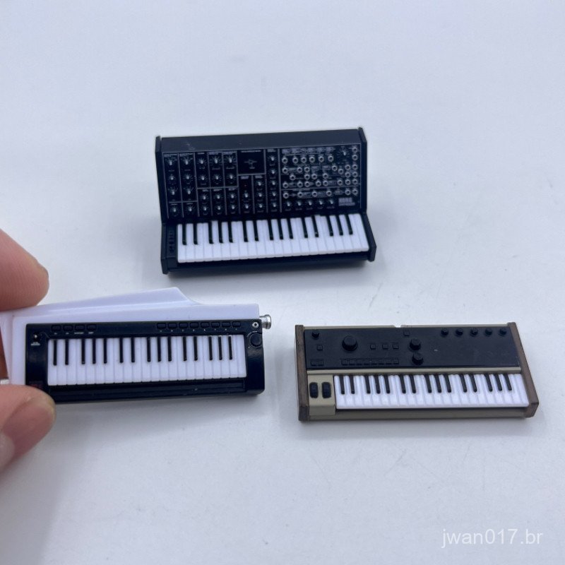 Produtos soltos: Gashapon Bandai, piano eletrônico em miniatura, instrumento musical, ornamento de órgão eletrônico, em