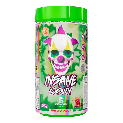 Demons Lab Suplementos Alimentares Beta Alanina Pré Treino Insane Clown 350g Sabor Fruit Punch