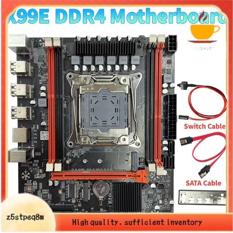 Placa-Mãe X99E DDR4 LGA2011-3 4XDDR4 RECC RAM Slots Gigabit LAN Card M . 2 NVMe X99 Para Jogos