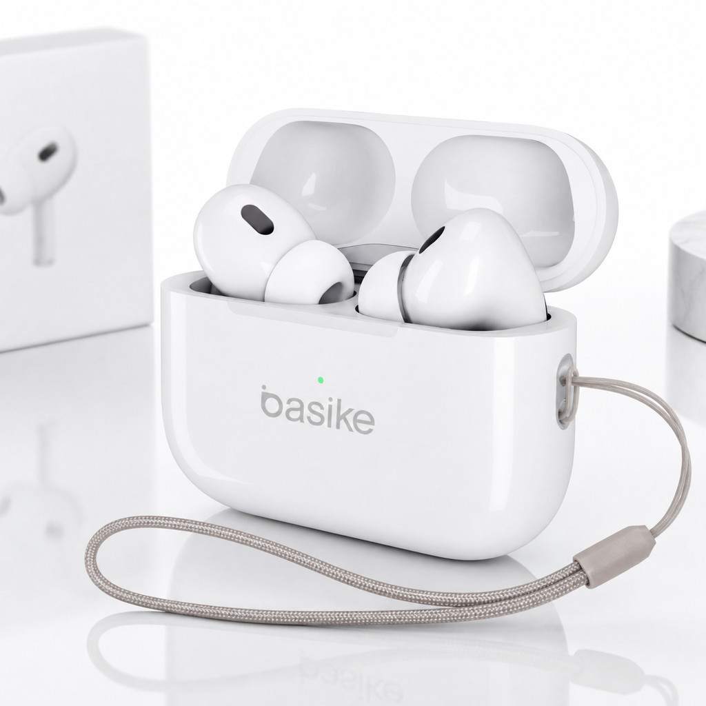 Fone Bluetooth Basike TWS Sem Fio 2025 Premium Som HD e Bluetooth 5.3