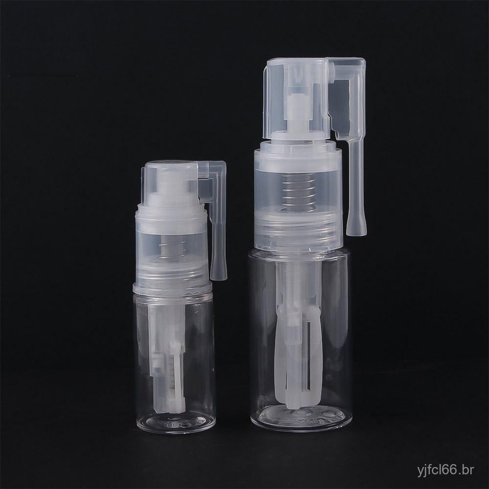 Frasco pulverizador de plástico transparente com bico de travamento, adequado para cosméticos, barbeiros, cabeleireiros