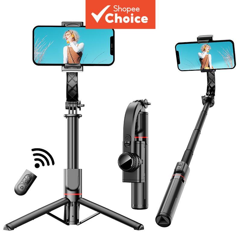 Bastão de Selfie Gimbal de Liga de Alumínio de 27,6 polegadas da SELFIESHOW: Estável e Sem Tremores, com Controle Remoto