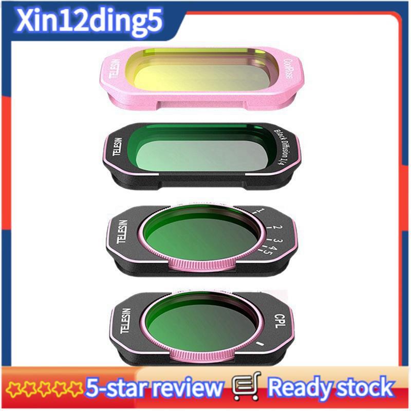 Kit De Filtro De Câmera De Rosca De 1/4 " Para Bolso 4 Filtros CPL VND De 3 Painéis Legal Rosa Acessório De Lente Grande